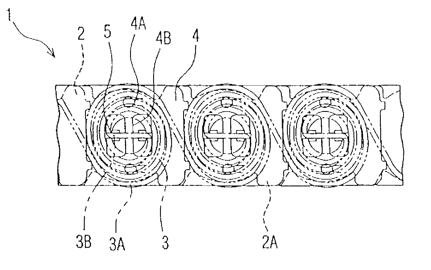 Spring pad for a sheet ironing machine