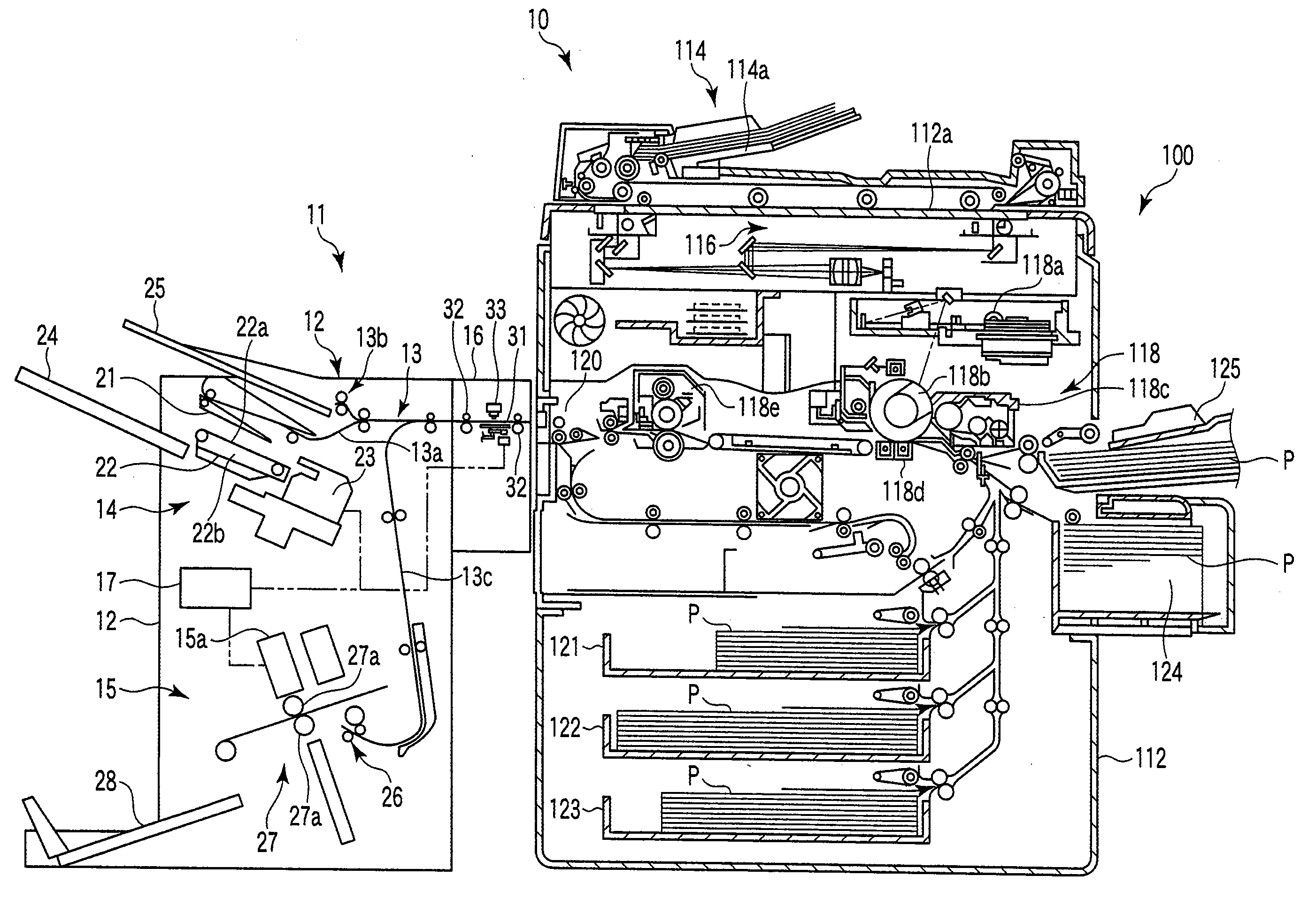 Creasing device, post-processing apparatus equipped therewith, creasing method, image forming apparatus and crease-added printing method