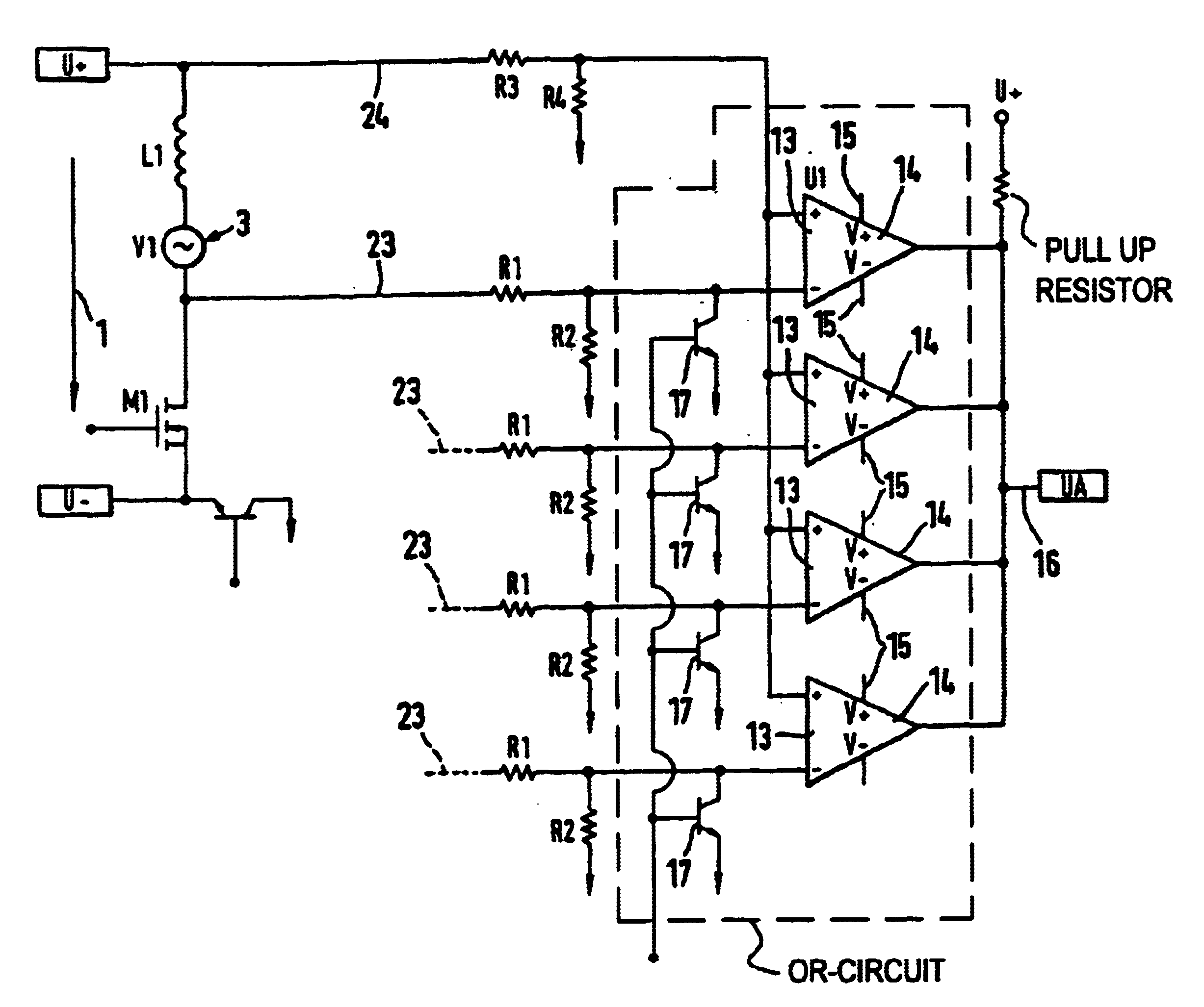 Device for position determination in sensorless motors