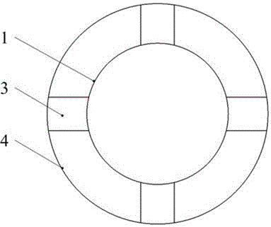 A connection device for eliminating three-way vibration of pipe joints