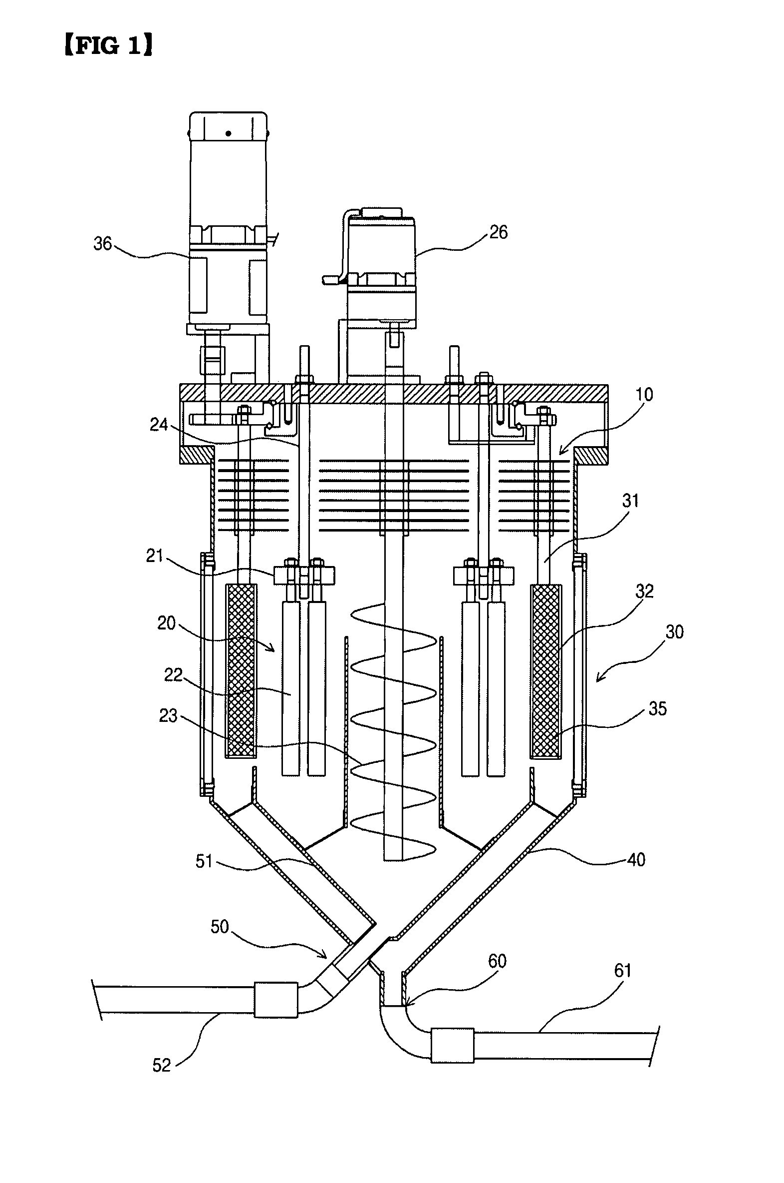 Continuous electrolytic refining device for metal uranium