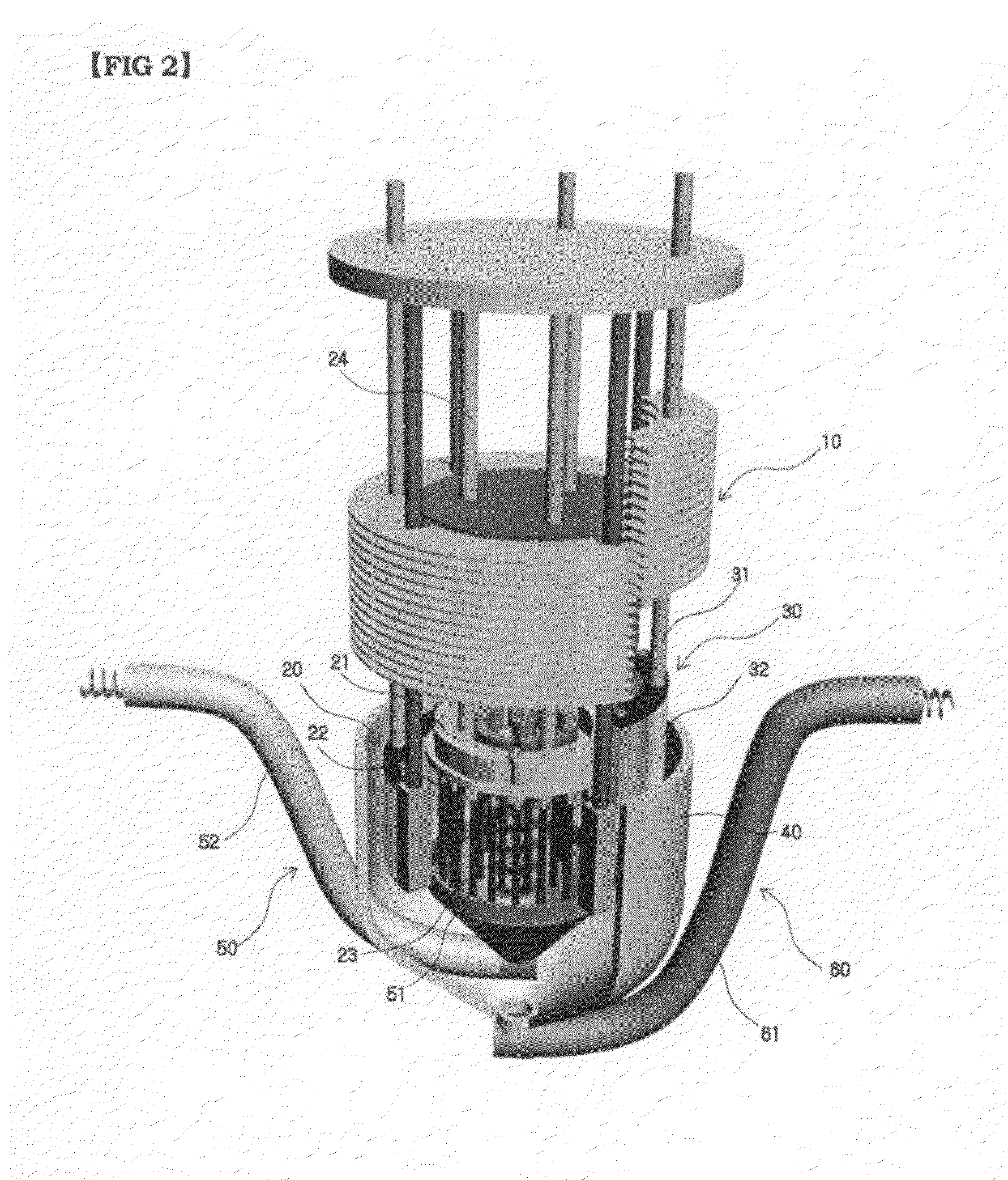 Continuous electrolytic refining device for metal uranium