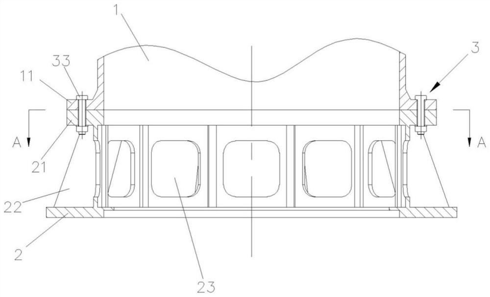 Flange connection structure