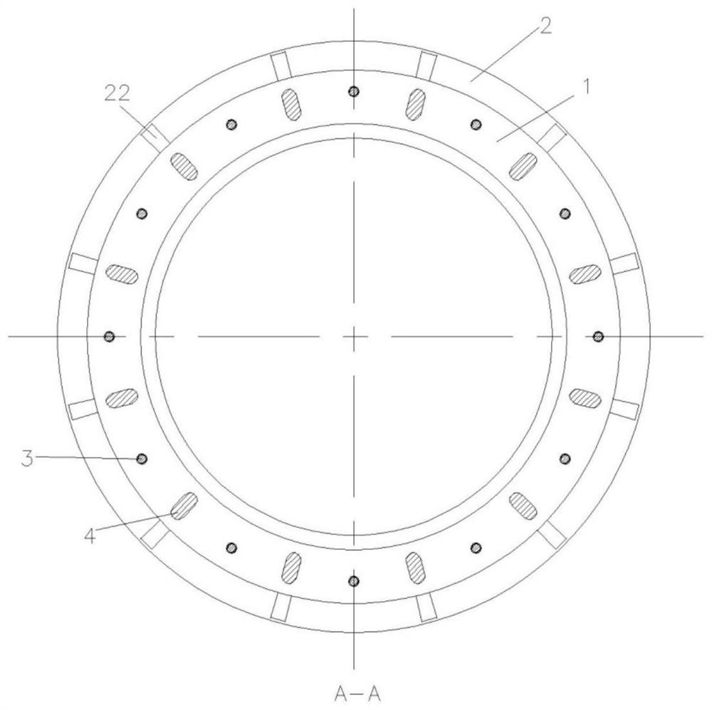 Flange connection structure