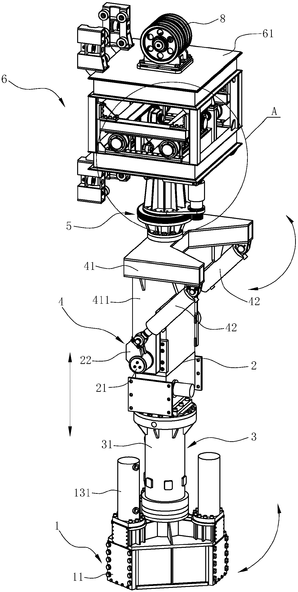 Pile hammer assembly and pile driver with pile hammer assembly