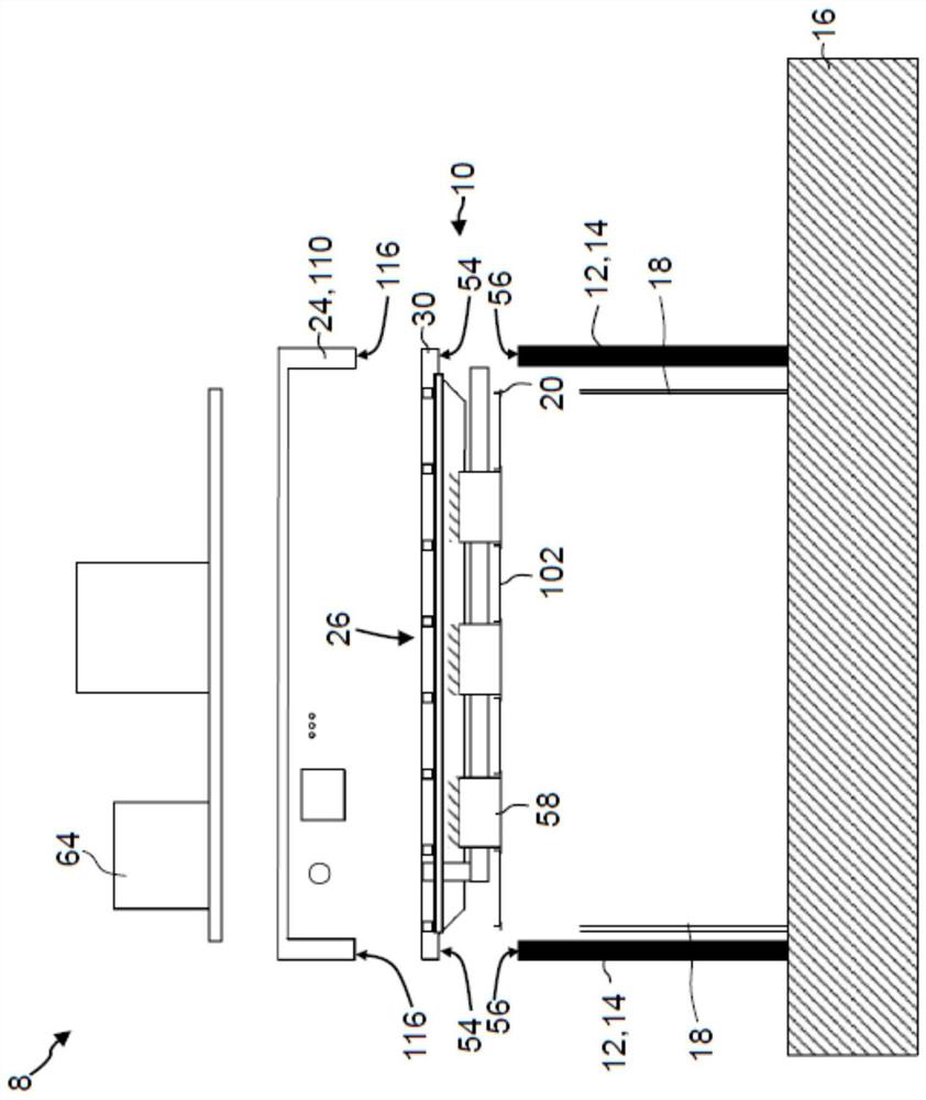 Ceiling module for building a clean room