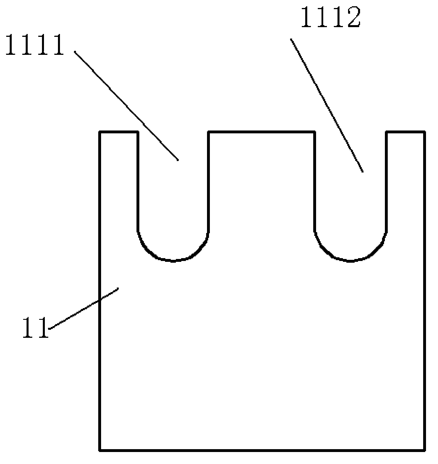 Clamp for hydraulic pipe expansion and fin distributing method of clamp