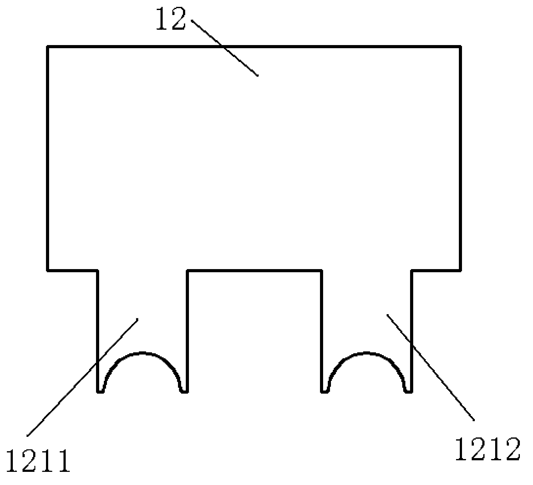 Clamp for hydraulic pipe expansion and fin distributing method of clamp