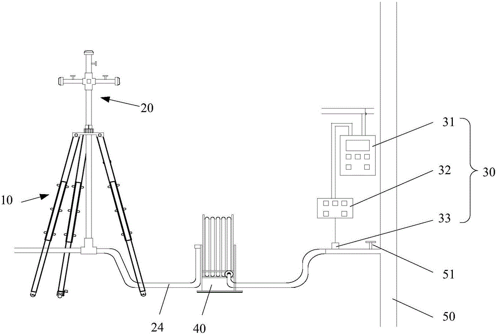 Concrete automatic spraying device and spraying control method thereof