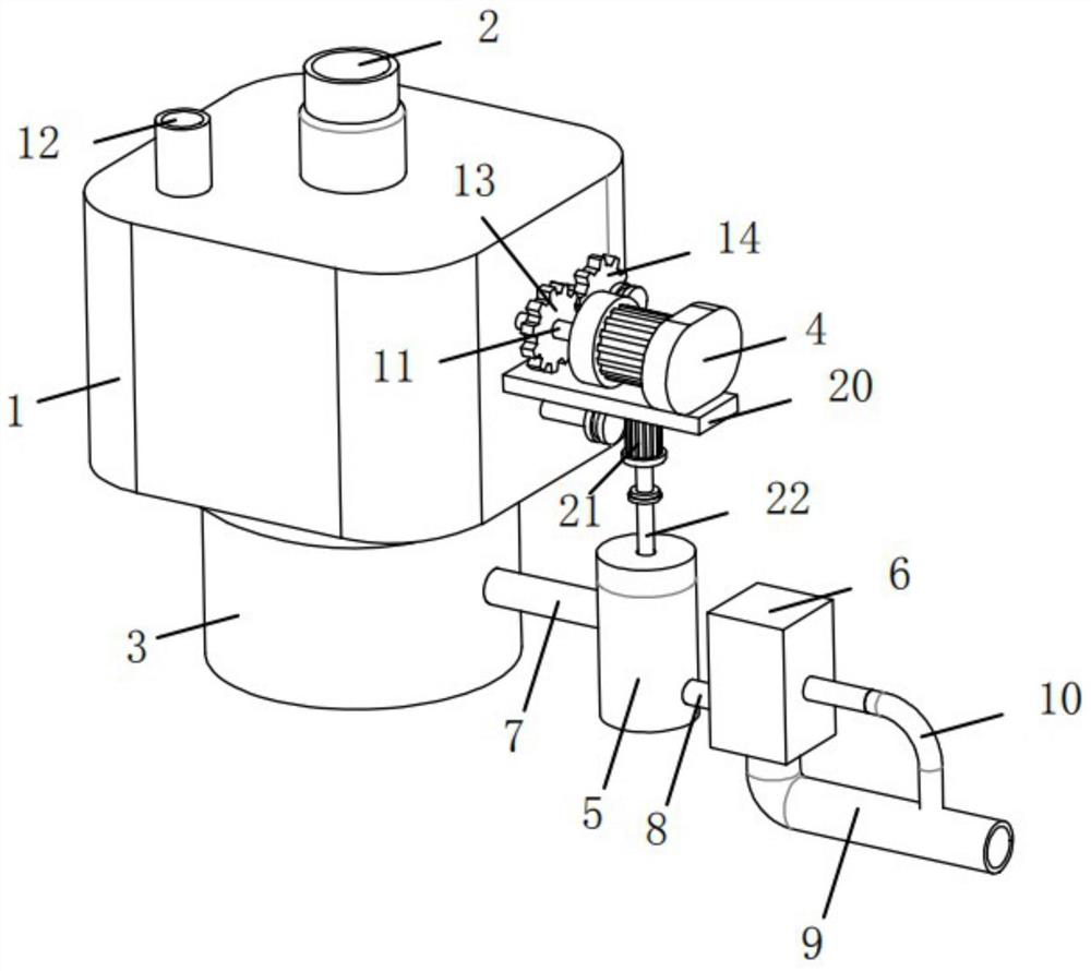 Efficient, energy-saving and environment-friendly device for discharging sewage