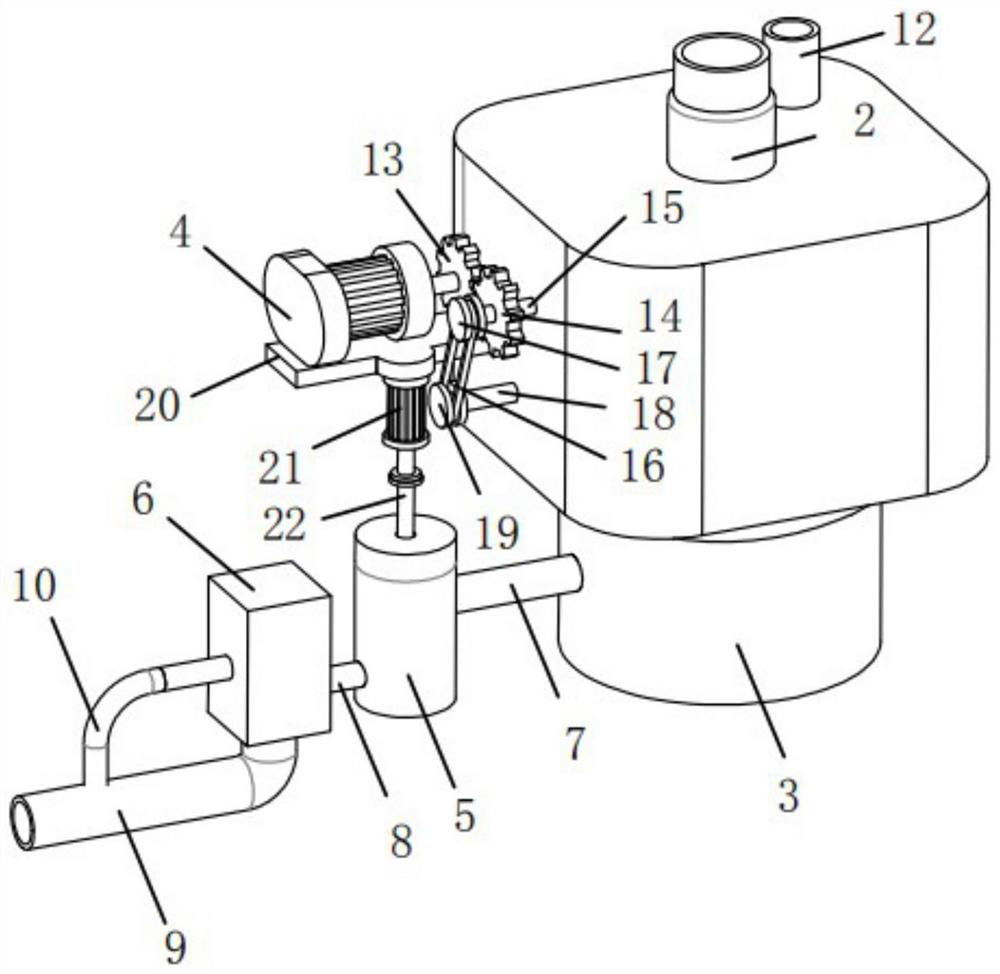 Efficient, energy-saving and environment-friendly device for discharging sewage