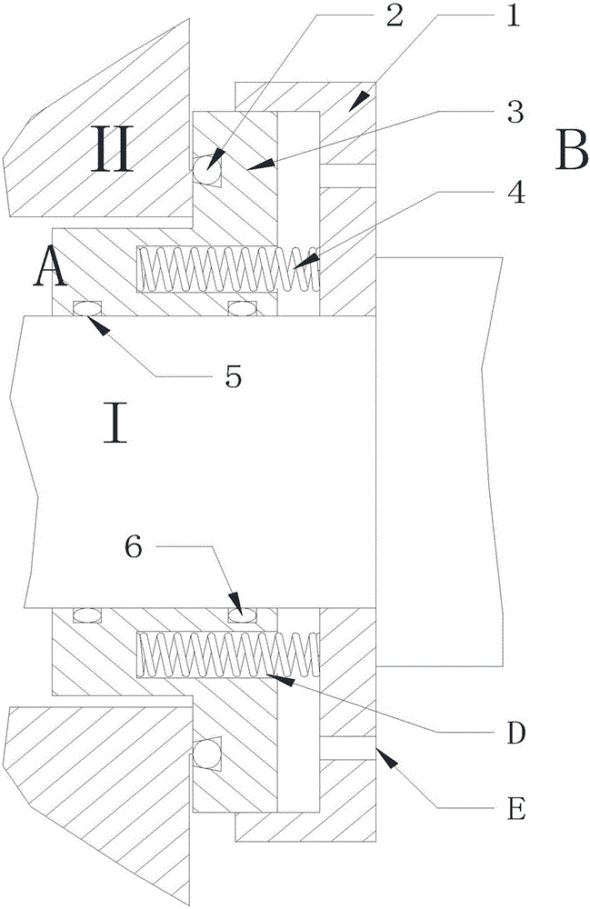 A thermal magnetic sliding sleeve parking sealing device for nuclear main pump