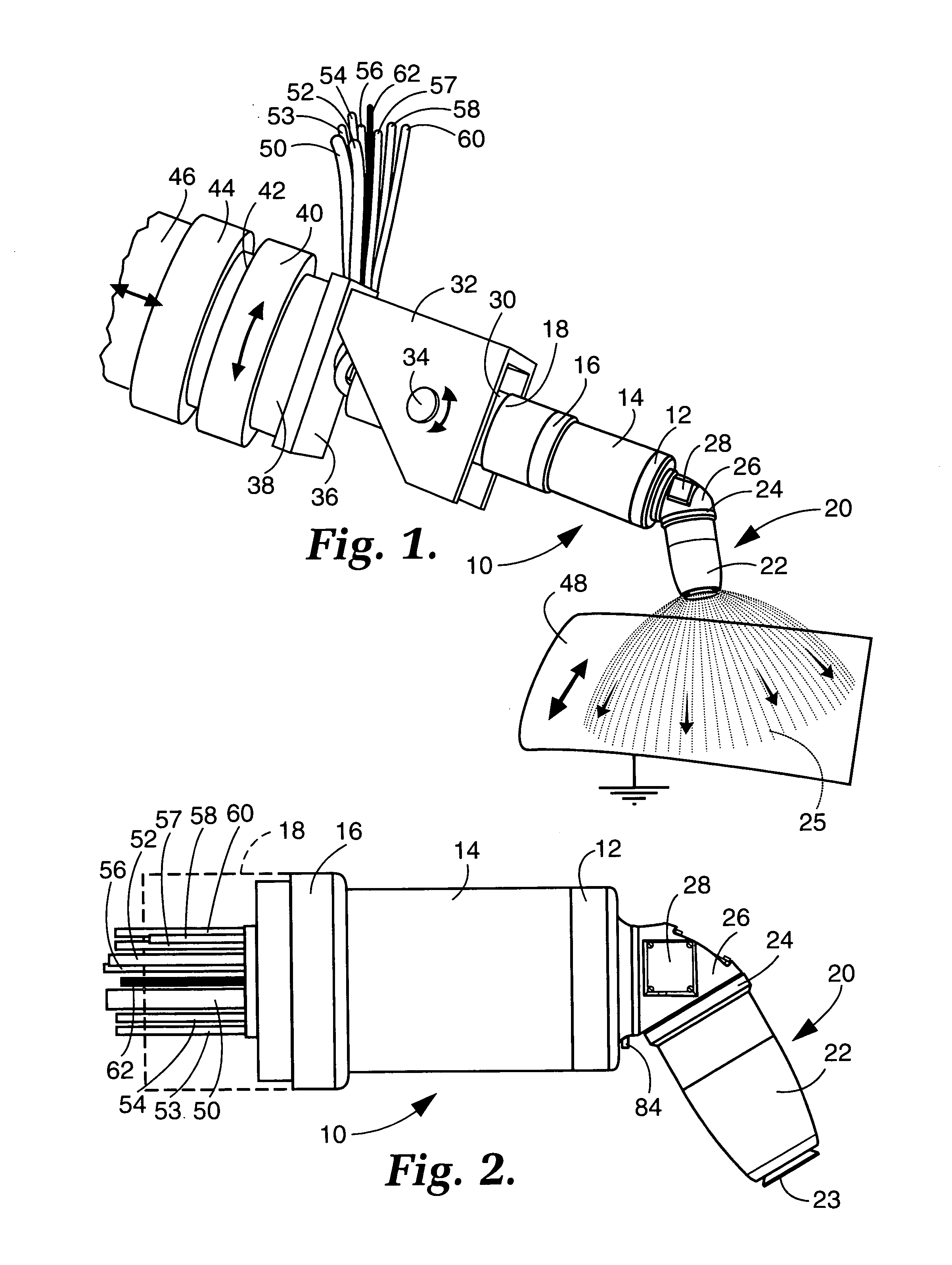 Apparatus and method for electrostatic spraying of conductive coating materials