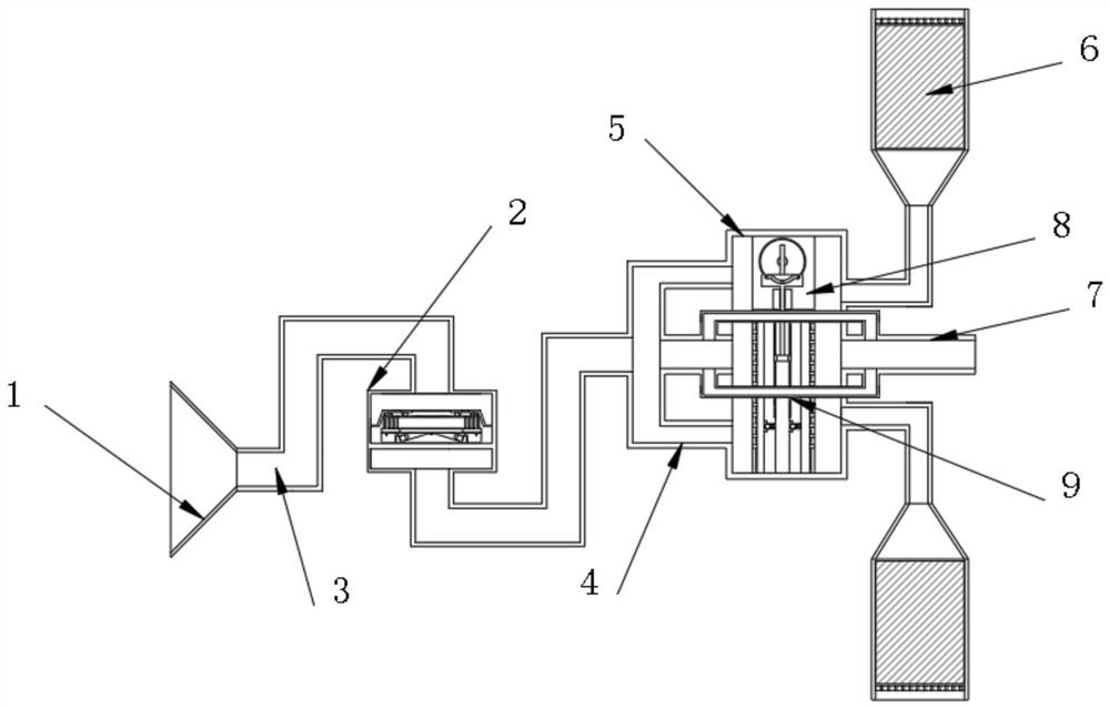 Ventilating and filtering device for civil air defense project