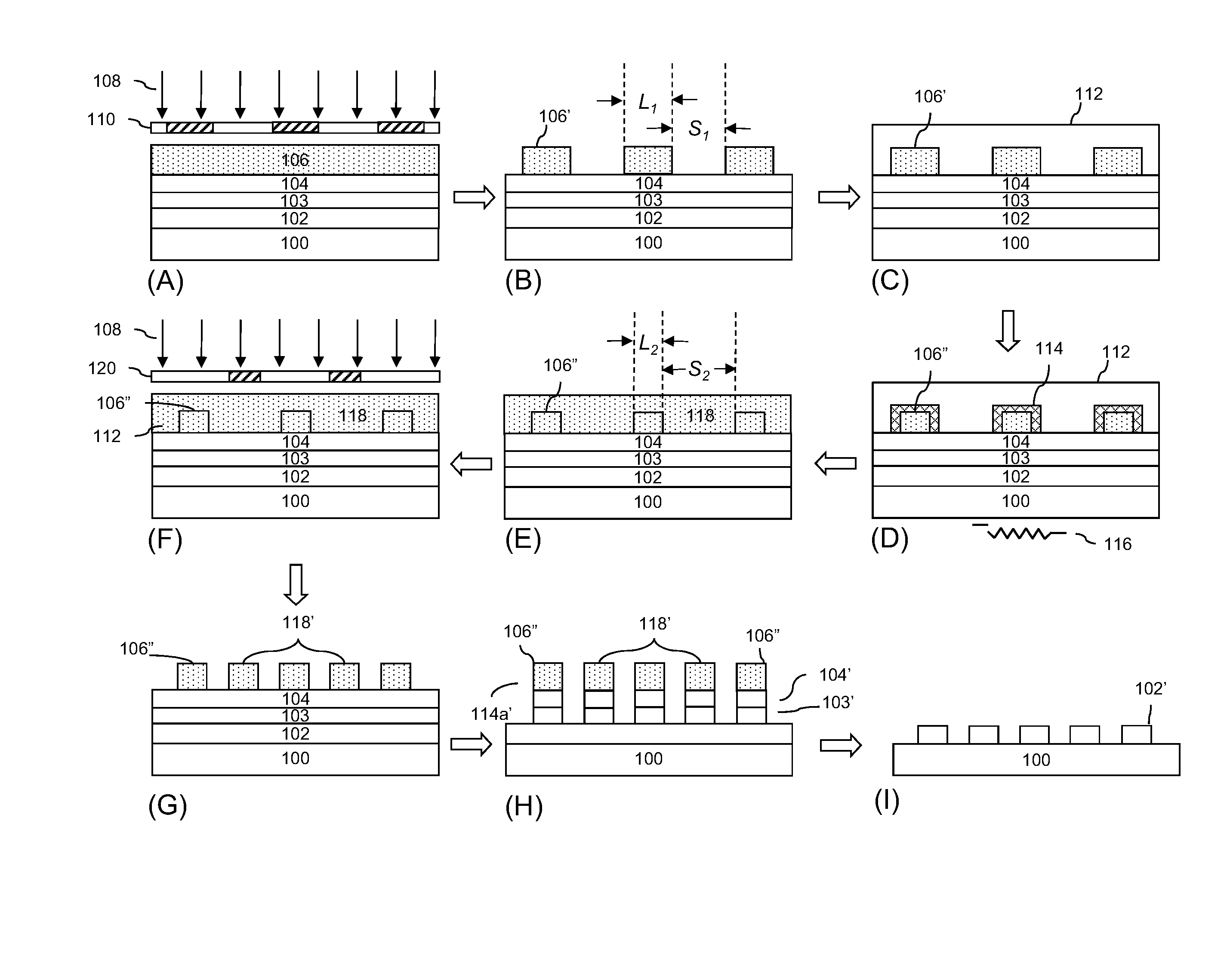 Photoresist pattern trimming methods