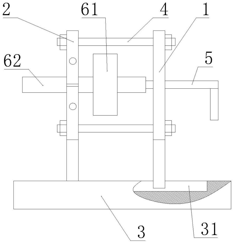 Rapid dismounting device for bearing of supporting shaft of armor belt coal feeder and use method for rapid dismounting device