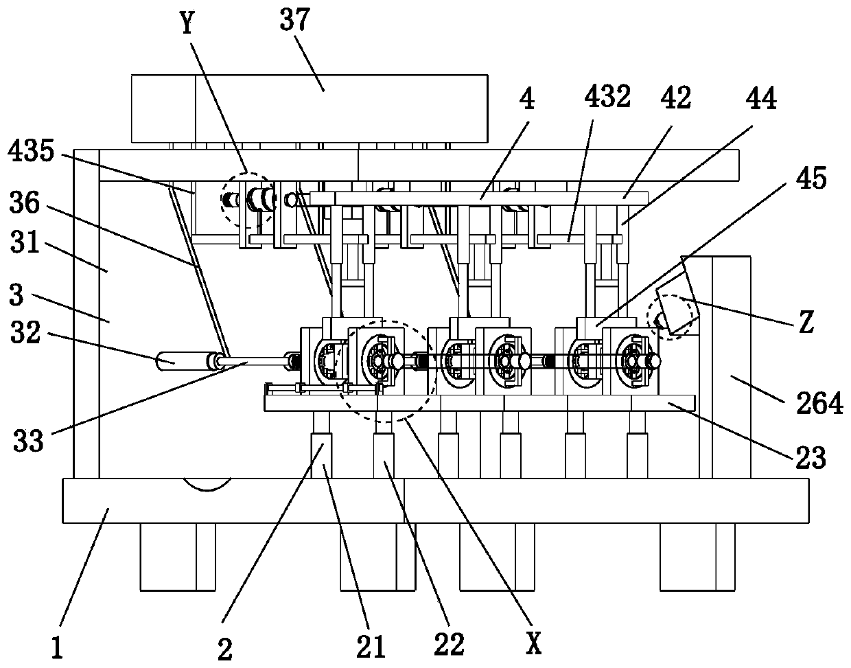 Rapid cleaning machine and rapid cleaning method for filter element of water purifier