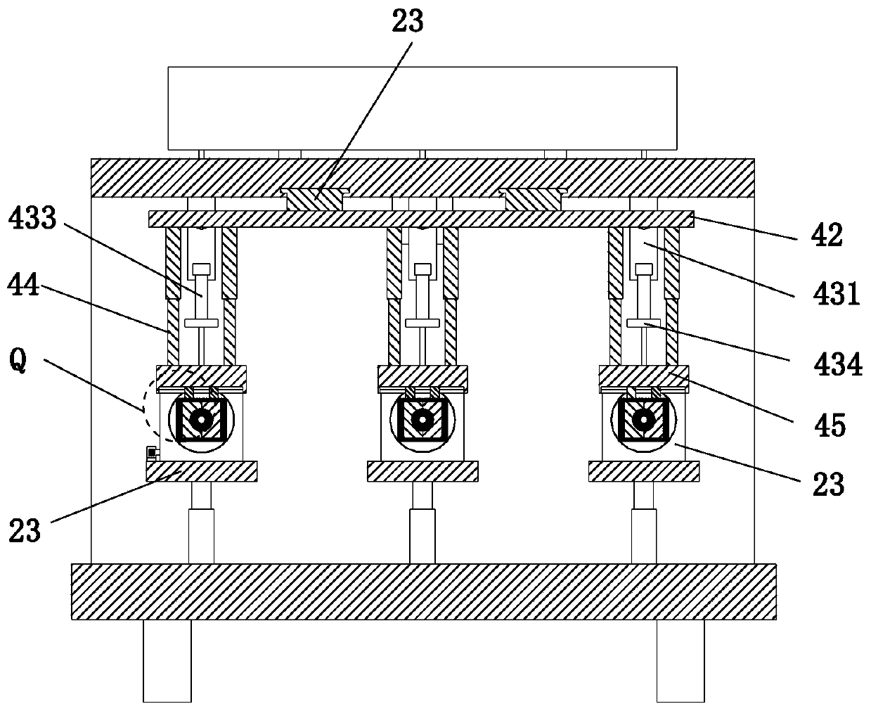 Rapid cleaning machine and rapid cleaning method for filter element of water purifier