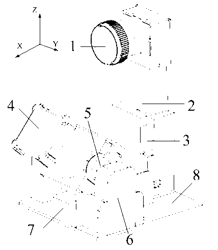 Integral three-dimensional color laser radar data point cloud generating method and device thereof