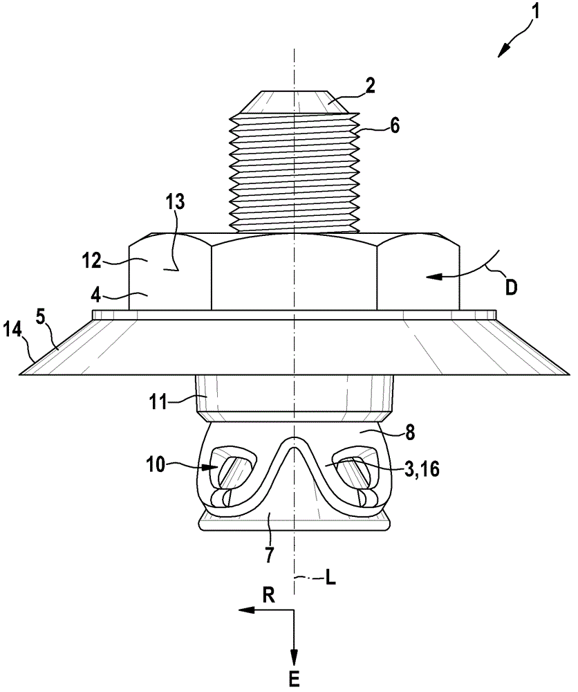 Securing element