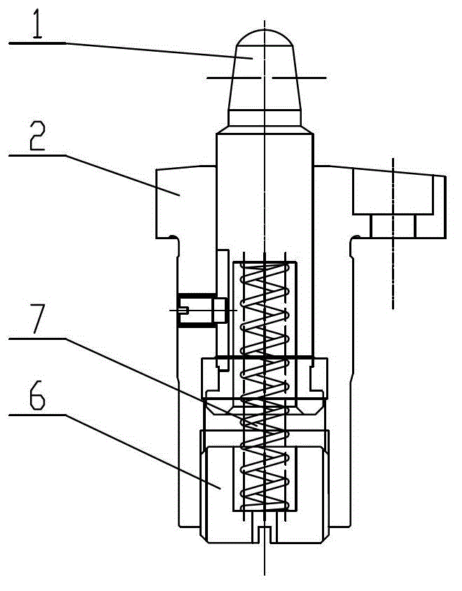 Elastic locating pin