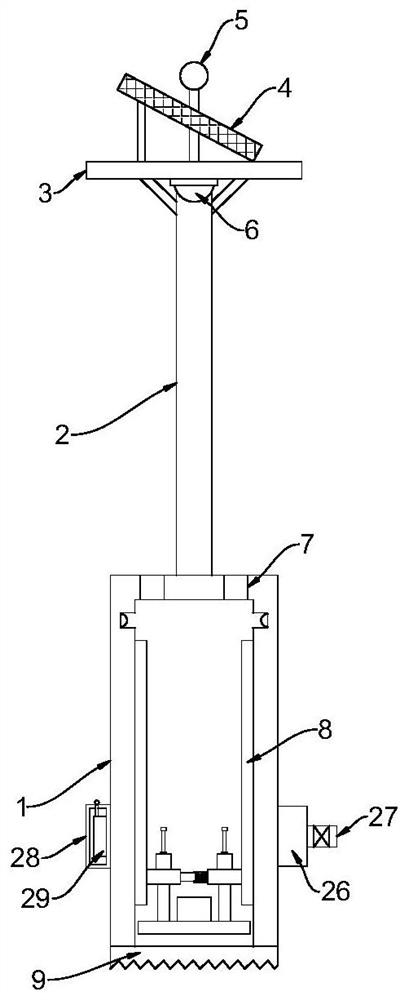 Monitoring device and remote monitoring method for river embankment section flooding