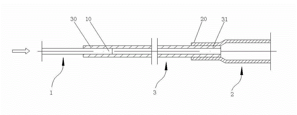 Connecting structure of evaporator and capillary tube