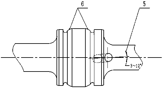 Valve rod of acting valve