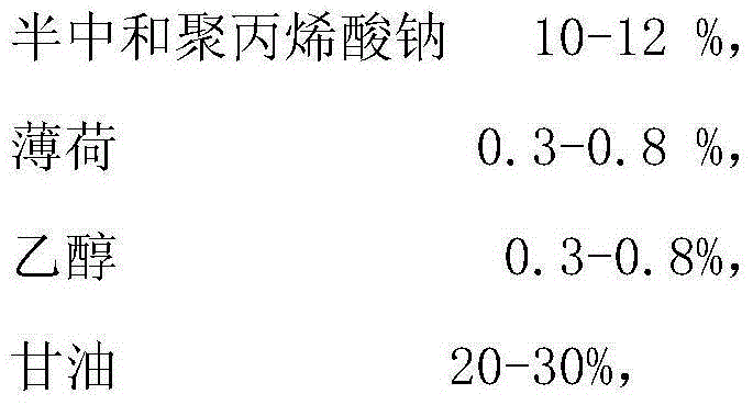 Efficient fever cooling patch and preparation method thereof