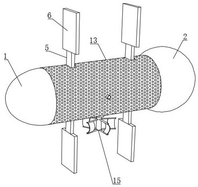 Paddle floating imitation type still water ecosystem suspension restoration device