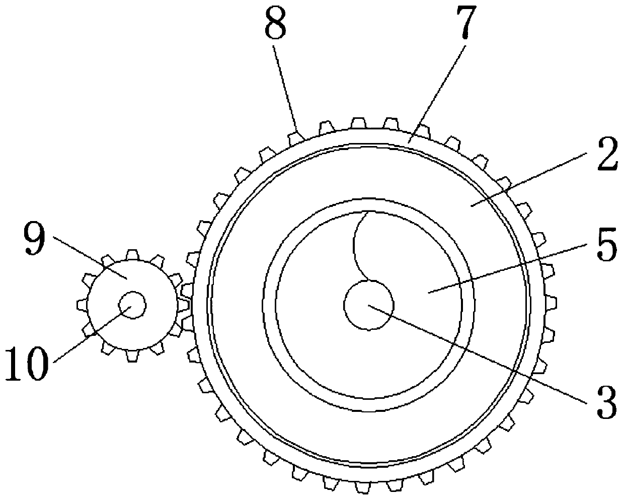 Handheld heavy metal detection device for flour food detection