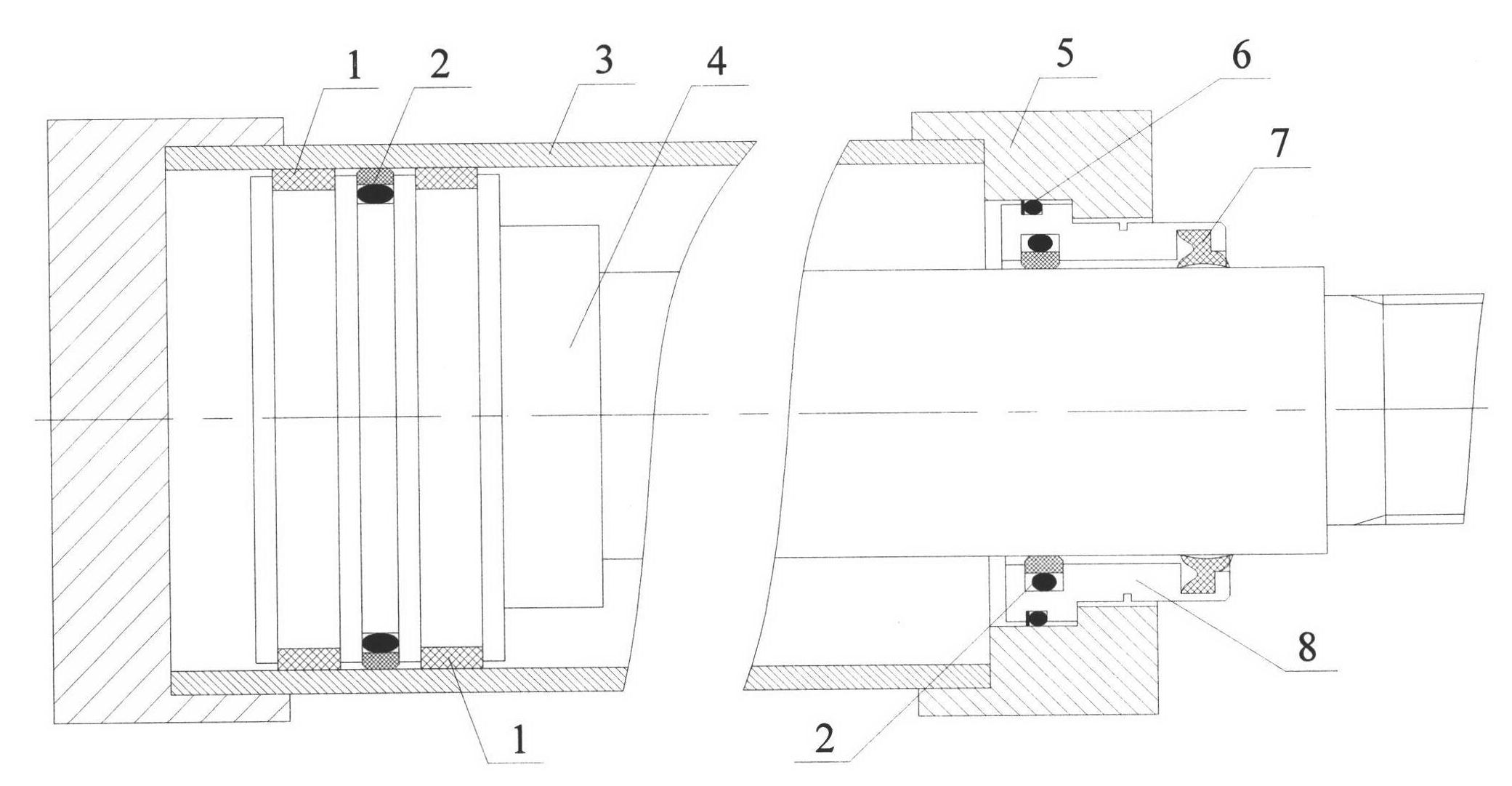 Y type sealing unit