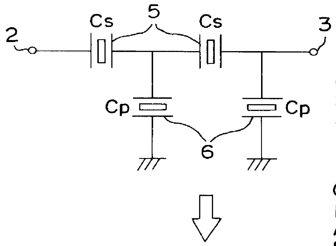 Resonator ladder type surface acoustic wave filter