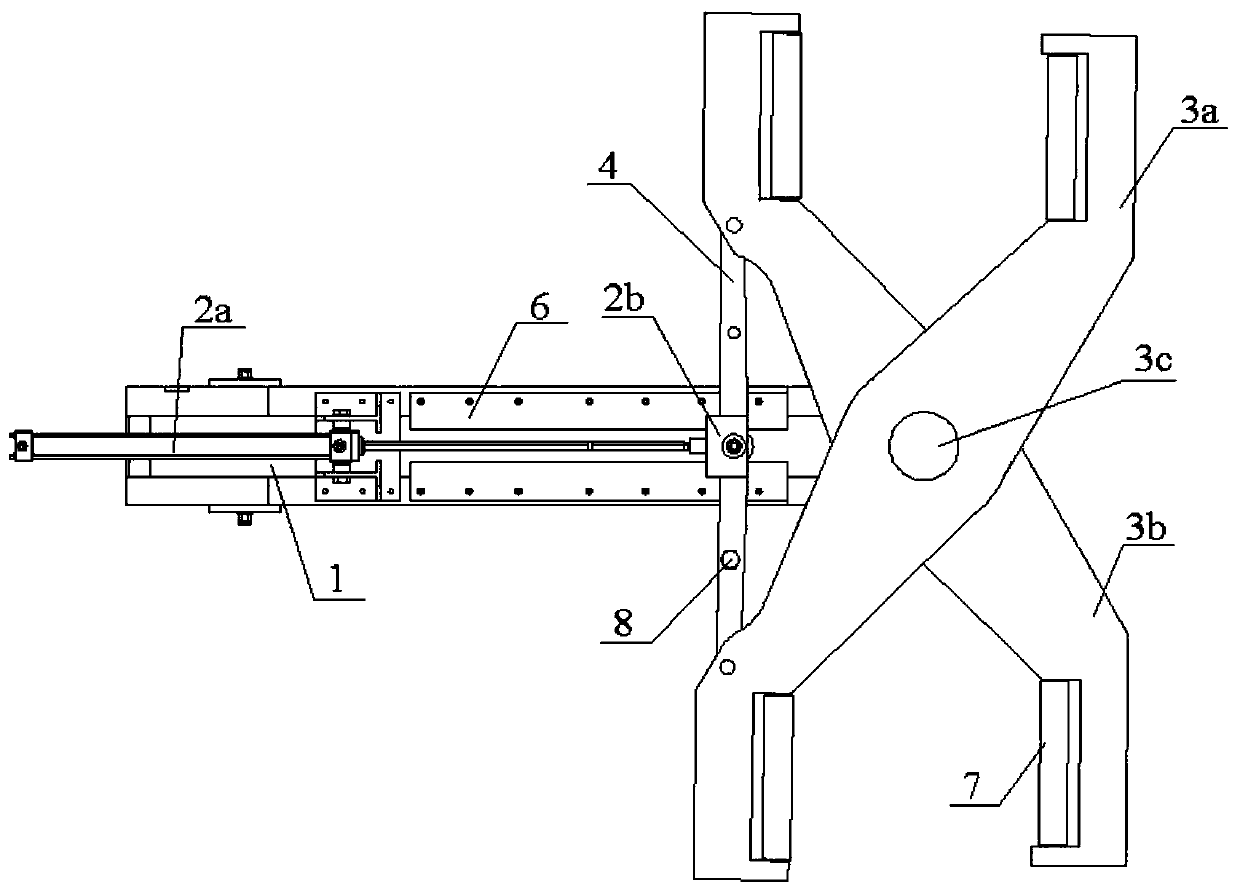 Automobile production line tire clamping mechanism