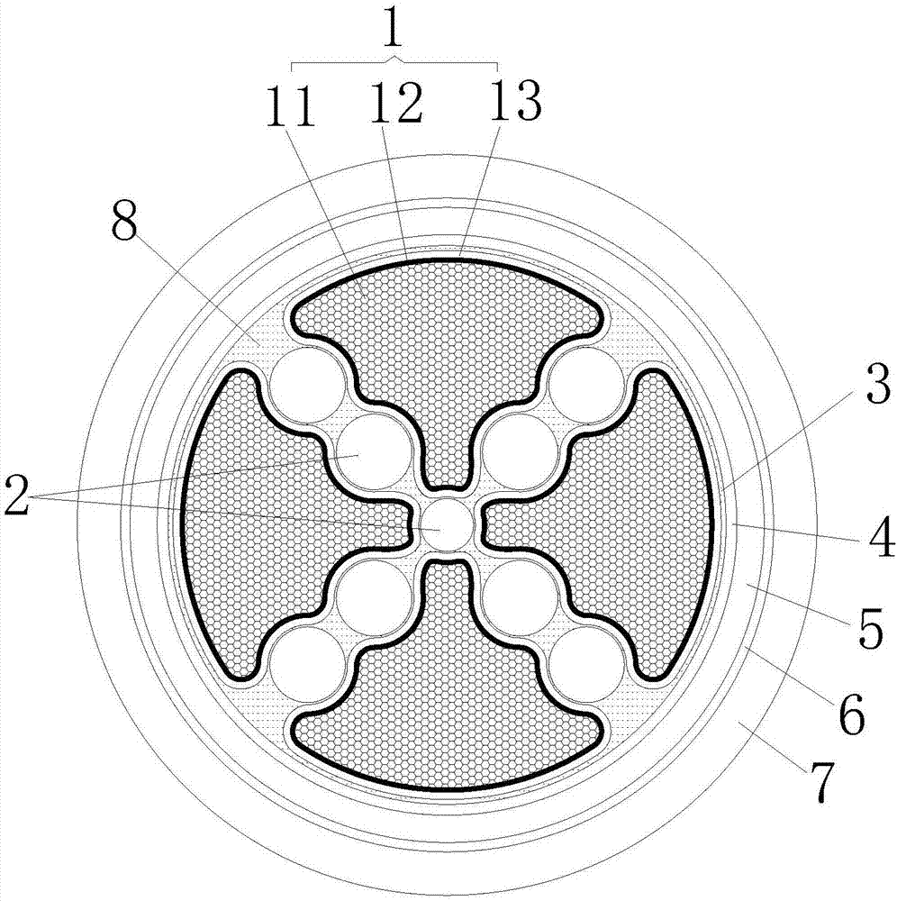 Crosslinked polyethylene insulated power cable