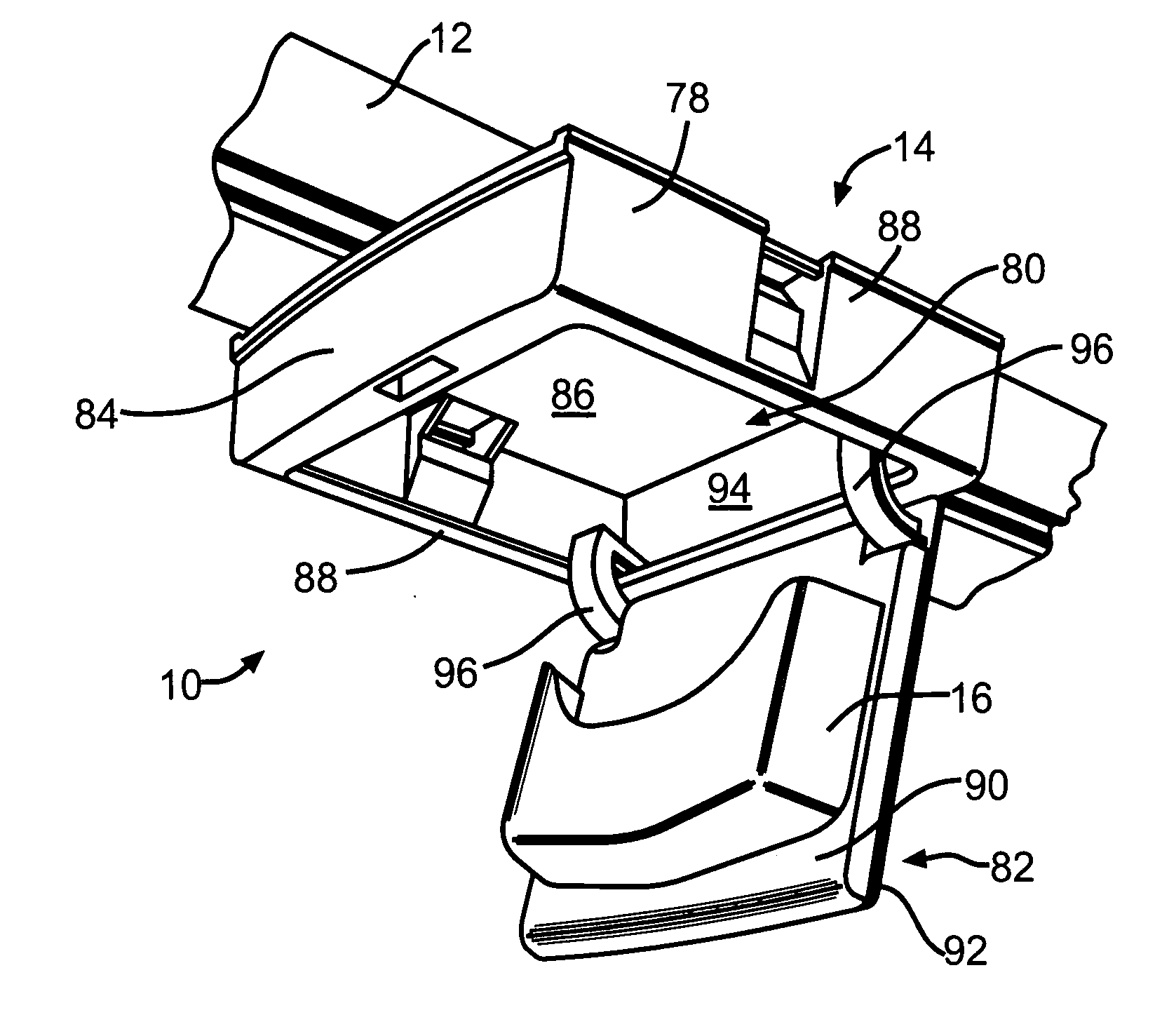 Modular storage bin for vehicle