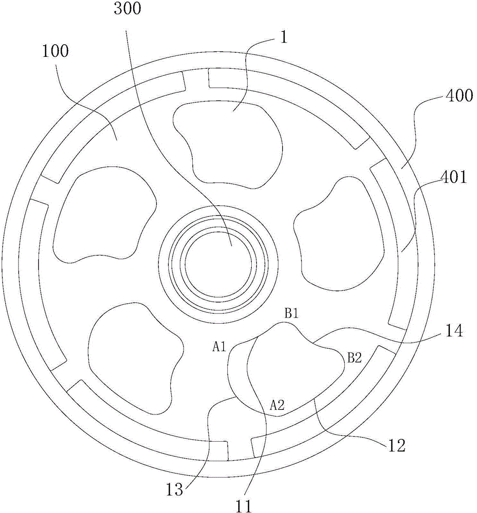 Rotor end cover of outer-rotor-type motor and outer-rotor-type motor with rotor end cover