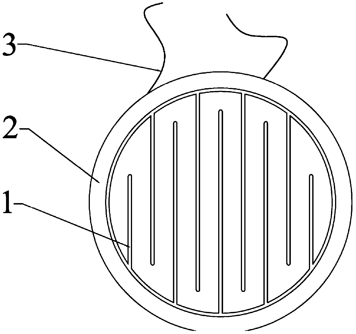 Head-mounted flat-panel earphone