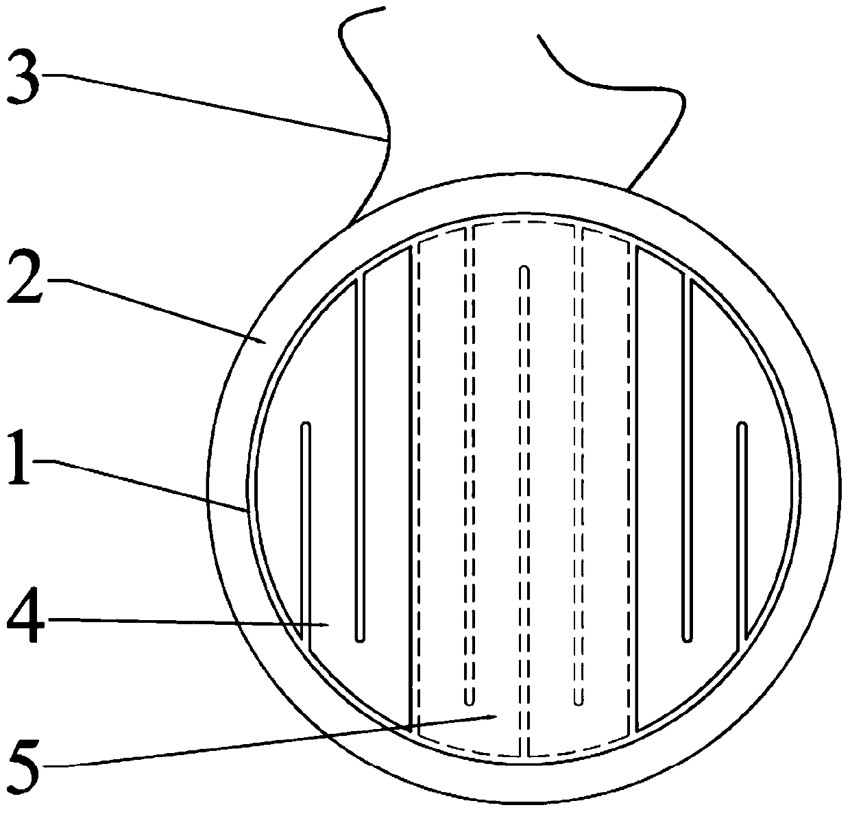 Head-mounted flat-panel earphone