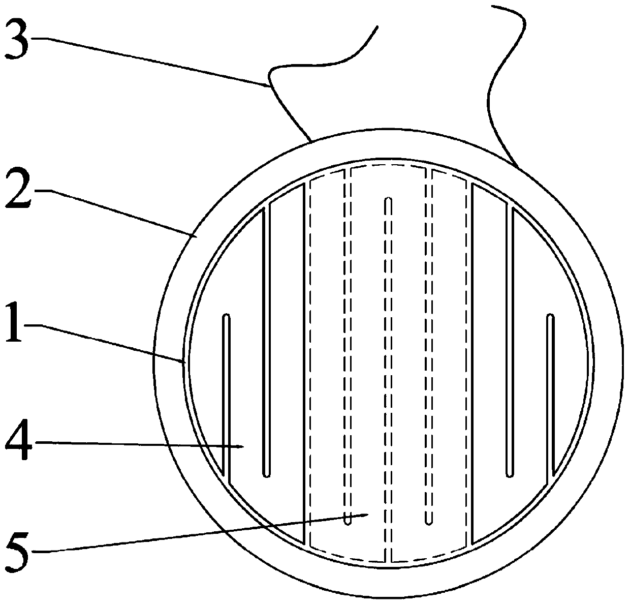 Head-mounted flat-panel earphone