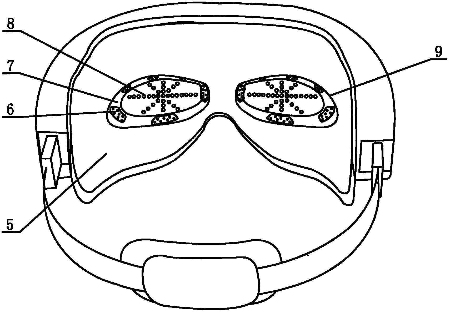 Strengthened automatic photothermal exercise instrument for eye muscle