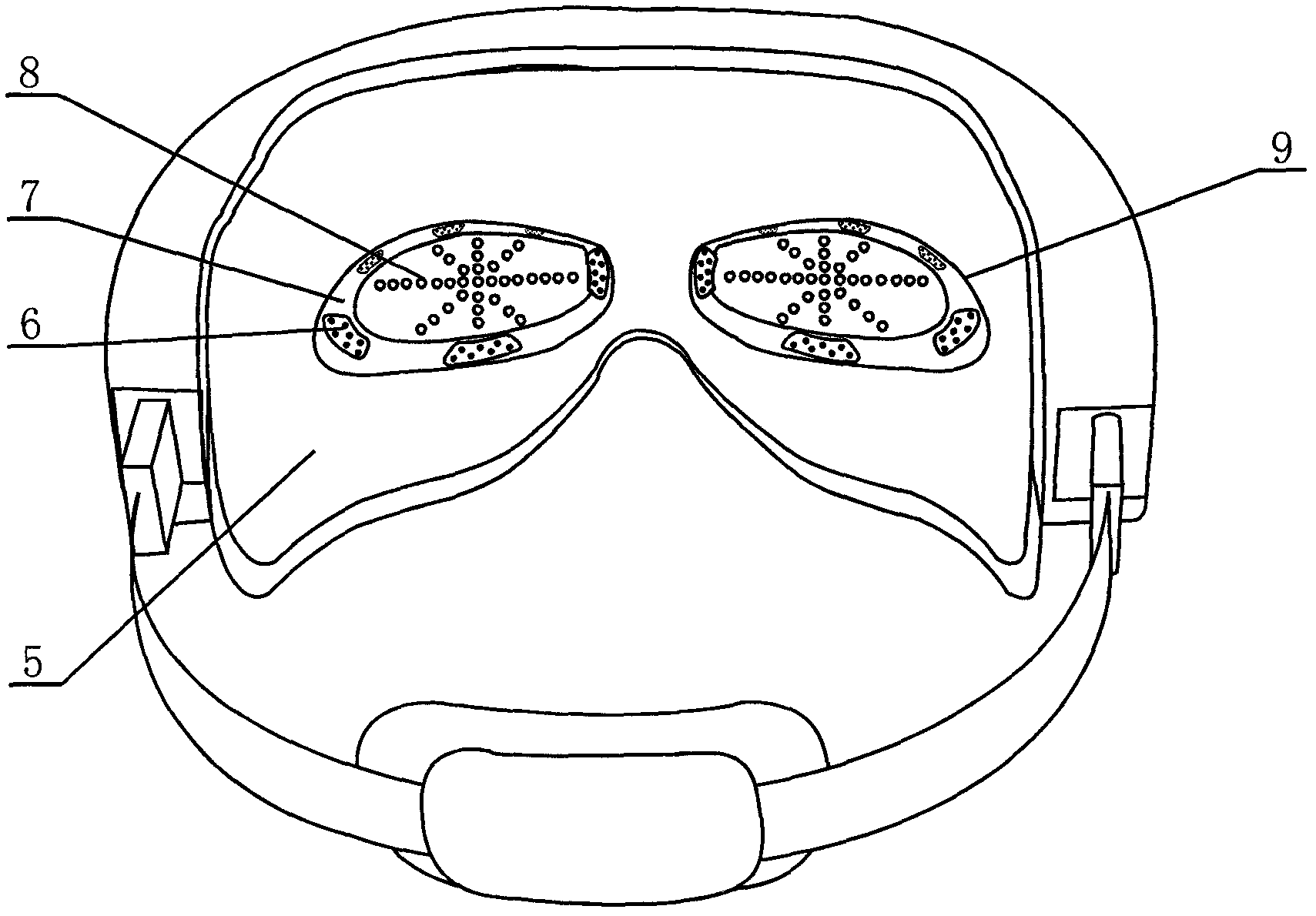 Strengthened automatic photothermal exercise instrument for eye muscle