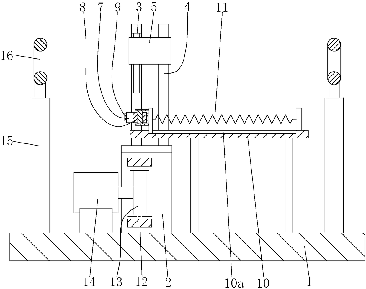 Reciprocating type uniform waxing device for textile production