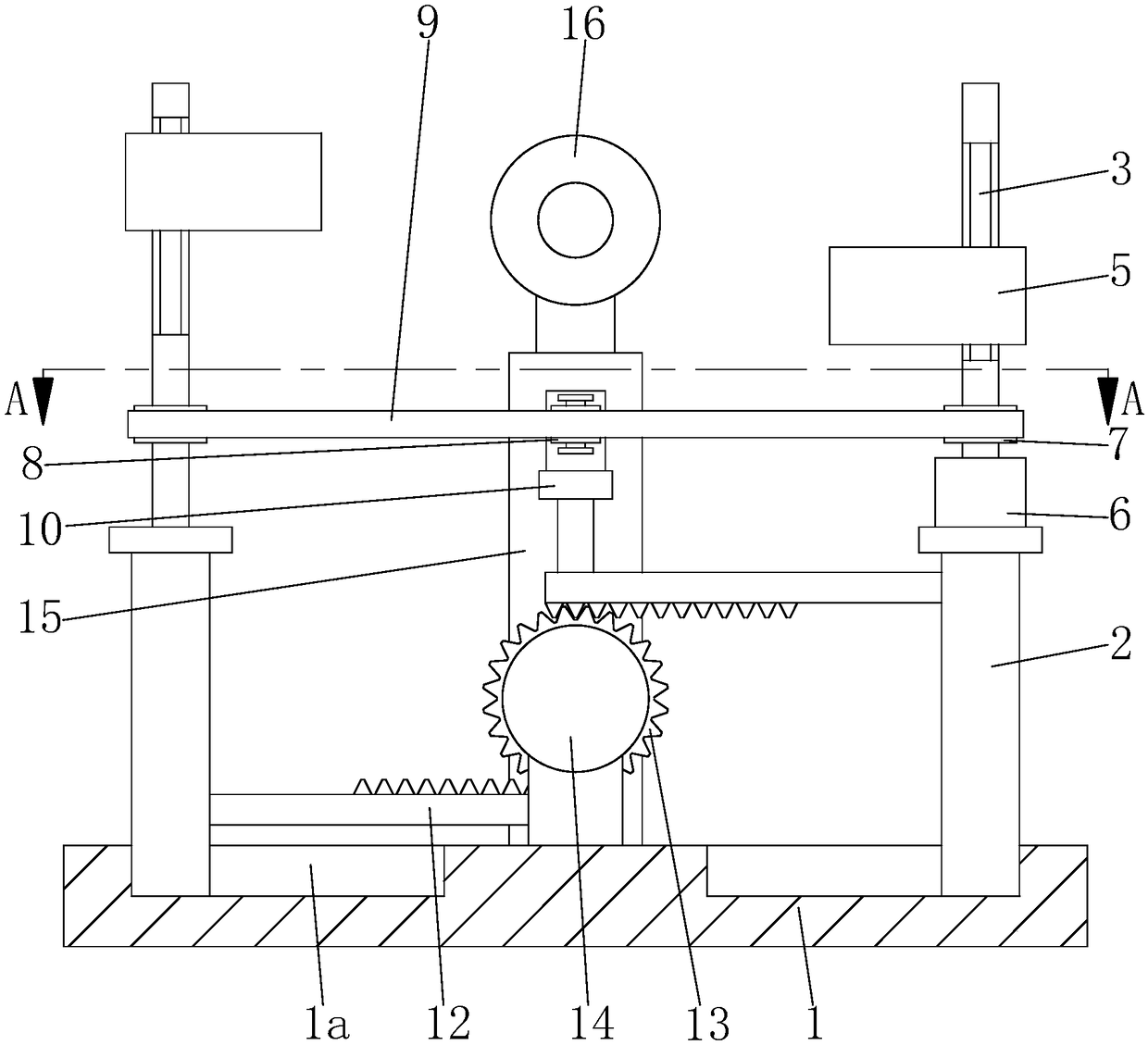 Reciprocating type uniform waxing device for textile production