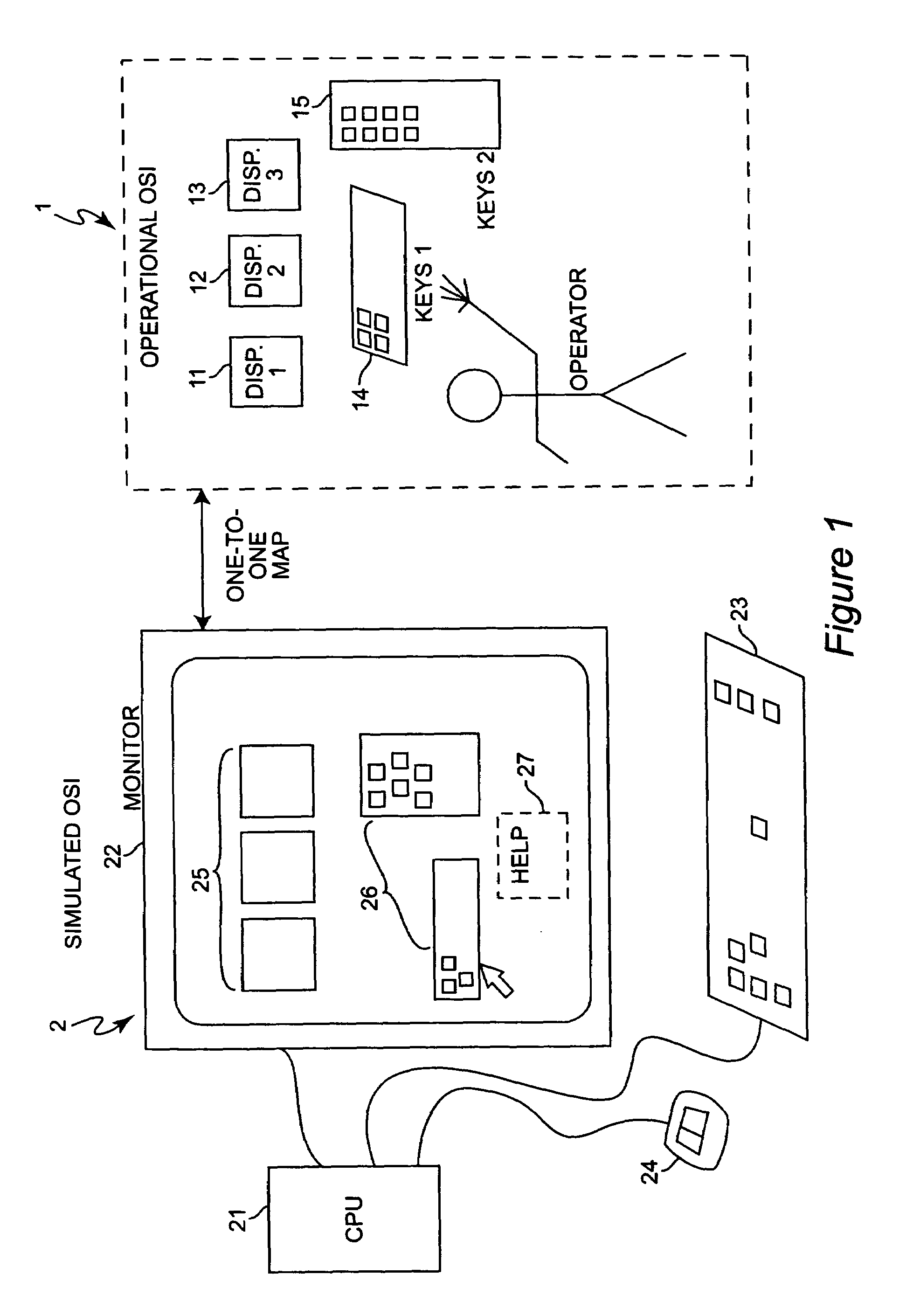 Method for programming operator system interface with a simulator