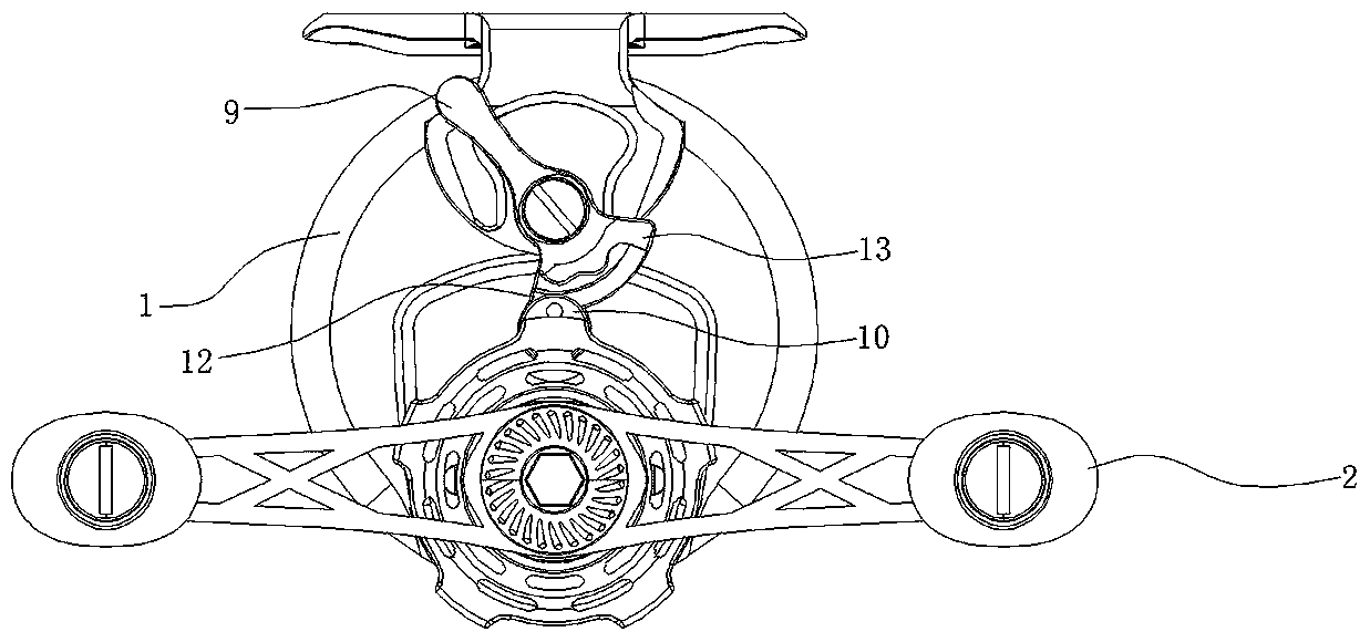 Fishing reel capable of automatically releasing magnetic force slow-down function