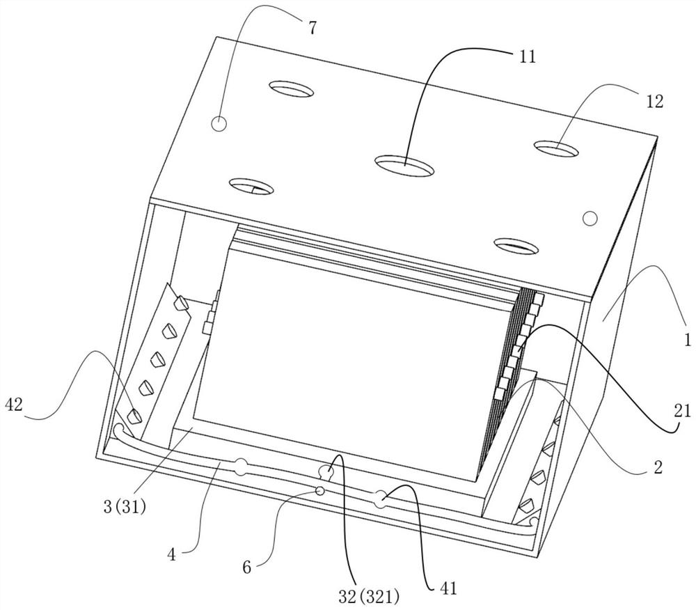 Battery pack thermal safety structure, battery pack thermal management system and vehicle