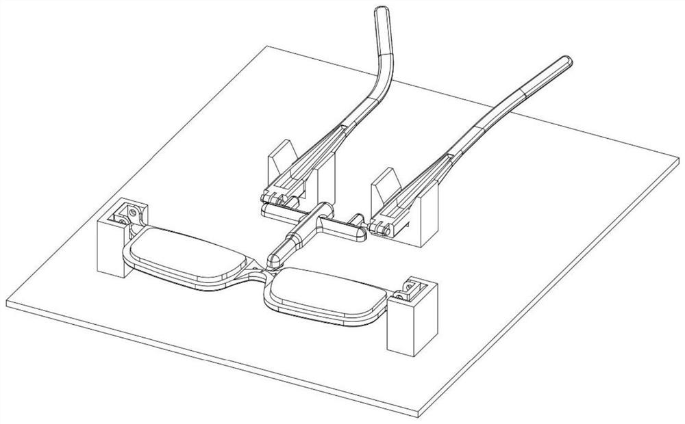 Flexible zoom molded glasses detection device