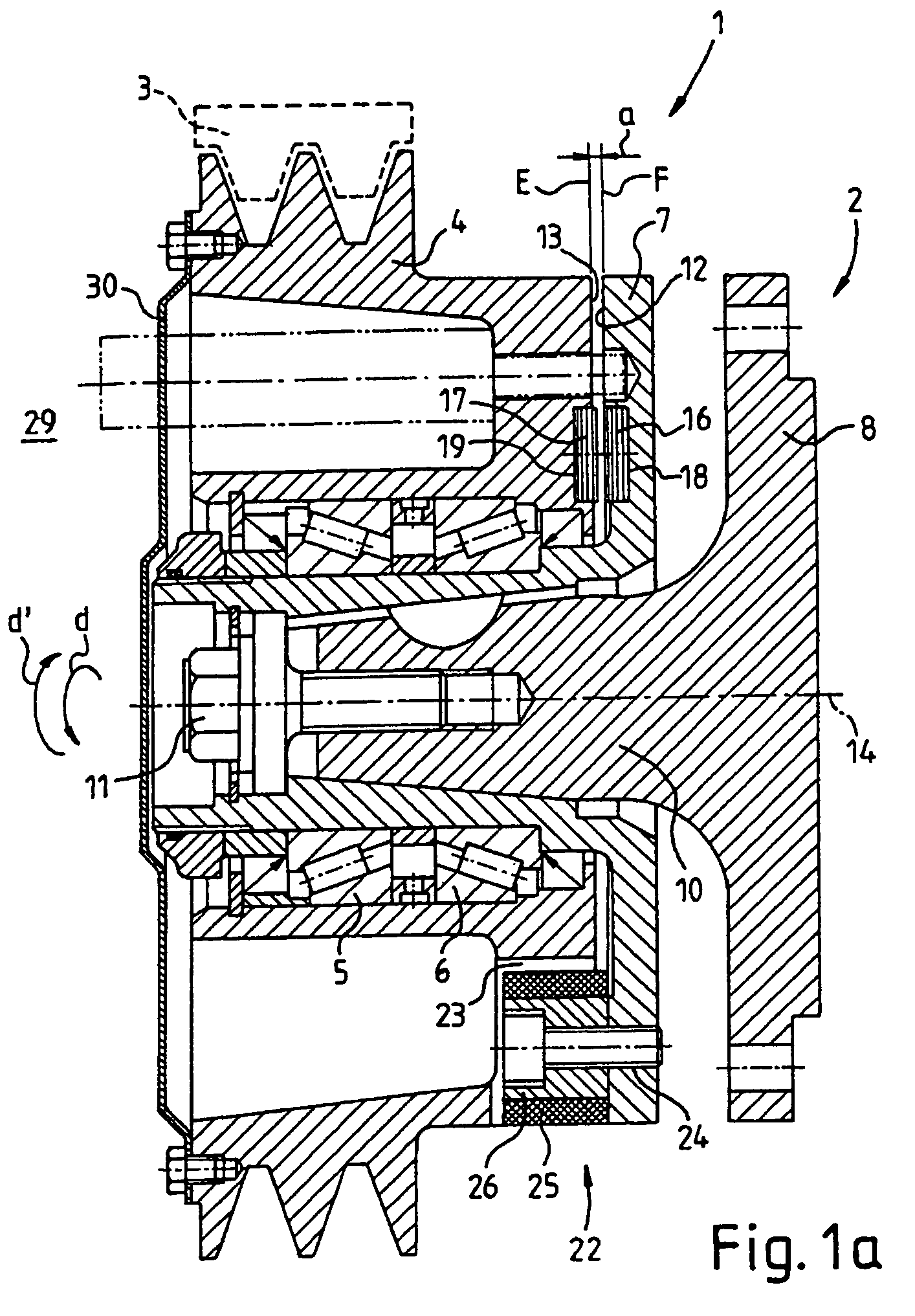 Device for damping torsional vibrations