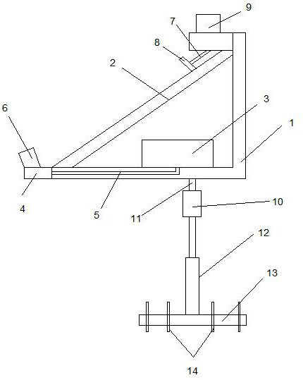 Solar power generation mounting frame